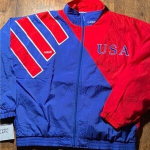 Adidas Bold Red and Blue Jacket
